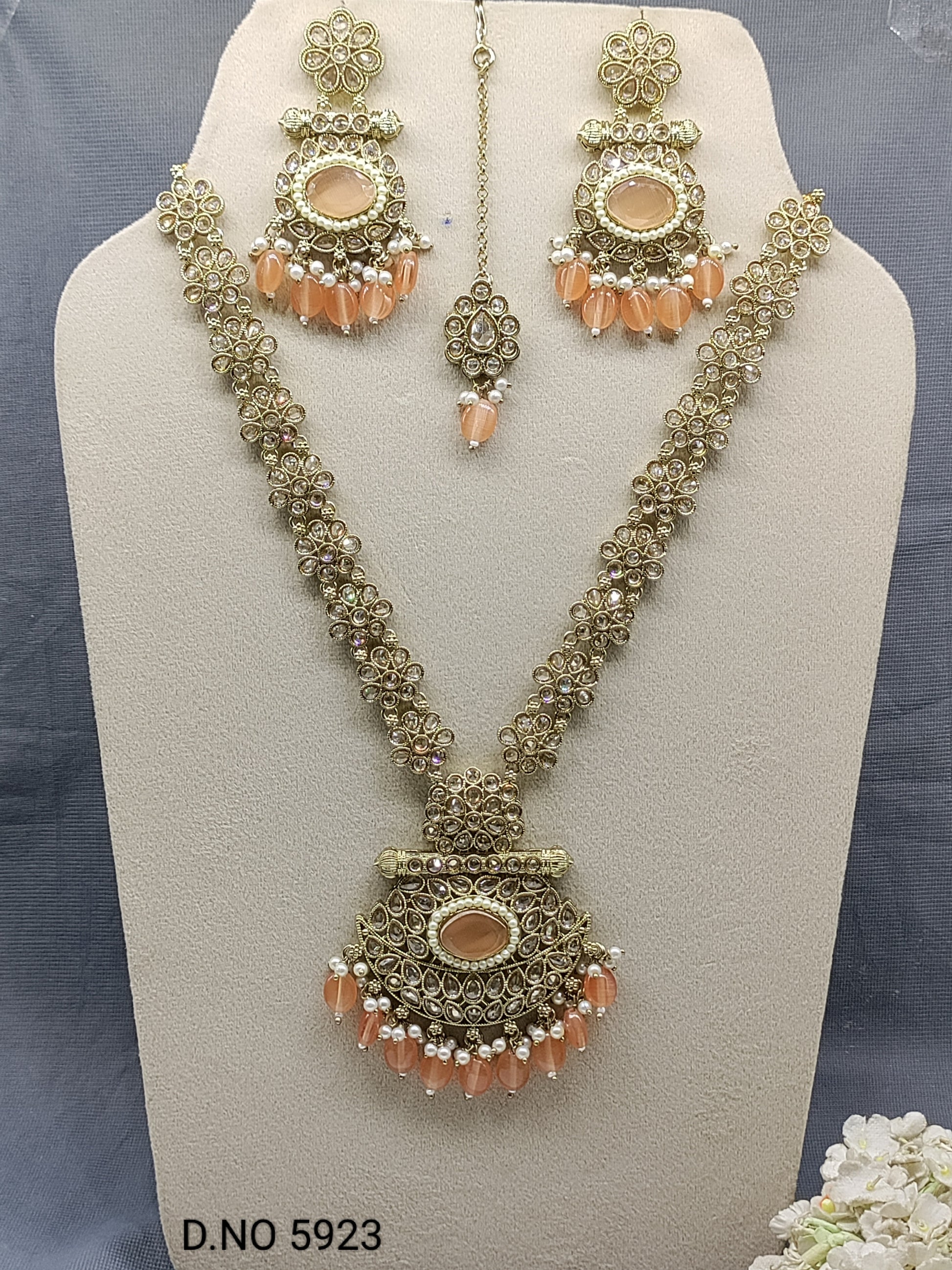 Long Necklace SET Sku-5923 B3 rchiecreation