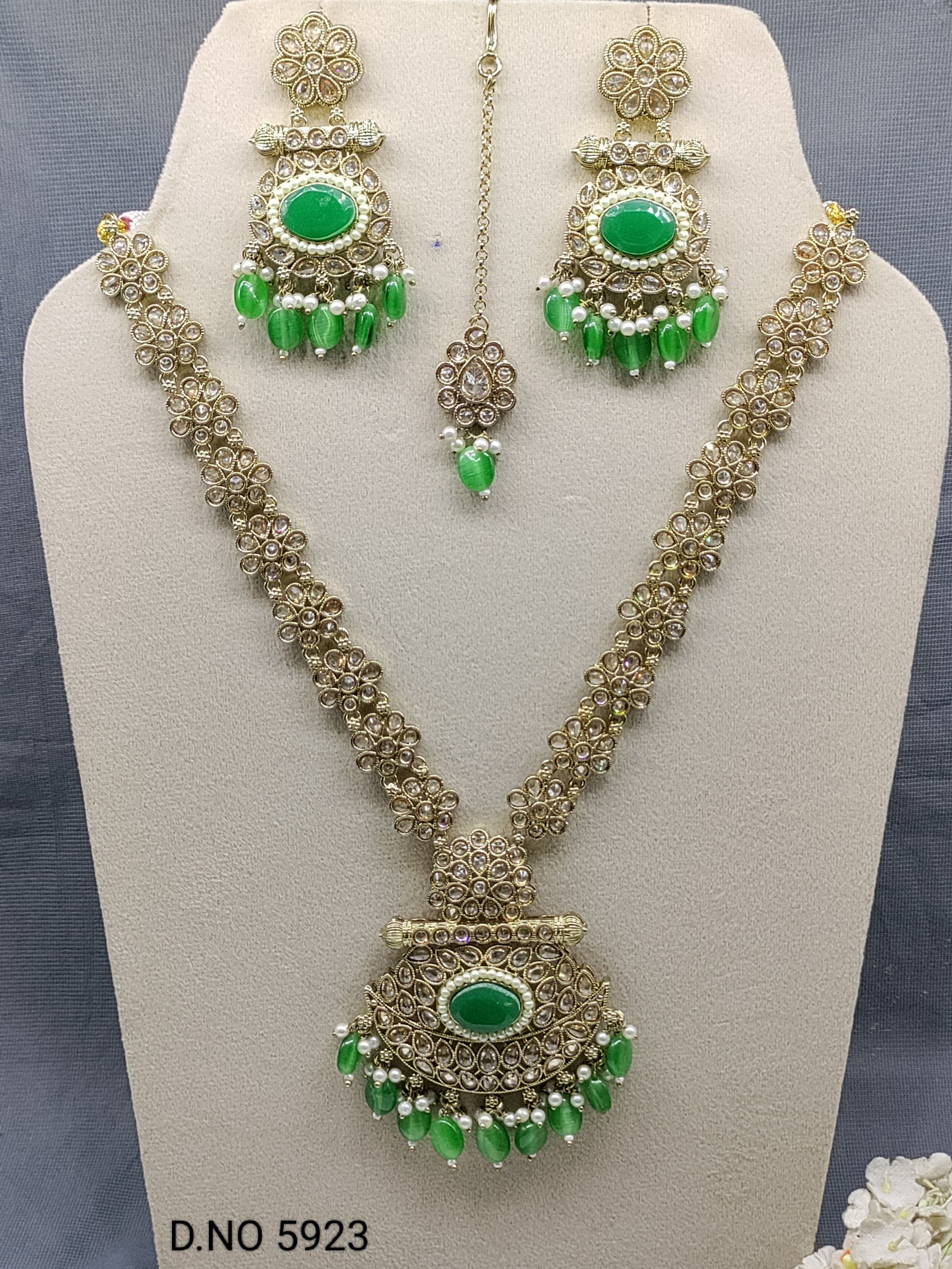 Long Necklace SET Sku-5923 B3 rchiecreation
