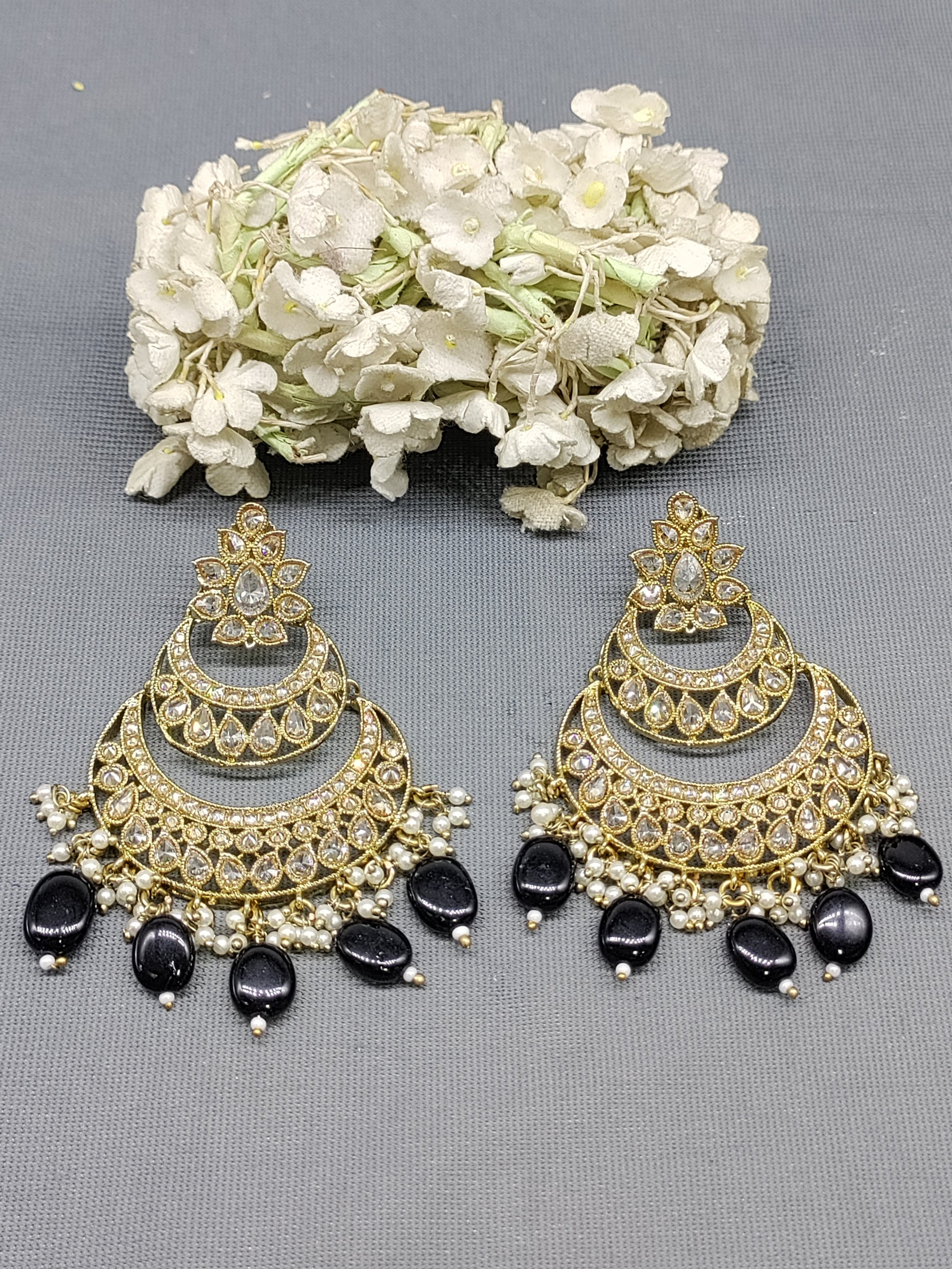 Polki Mehandi Earrings Sku  258 rchiecreation