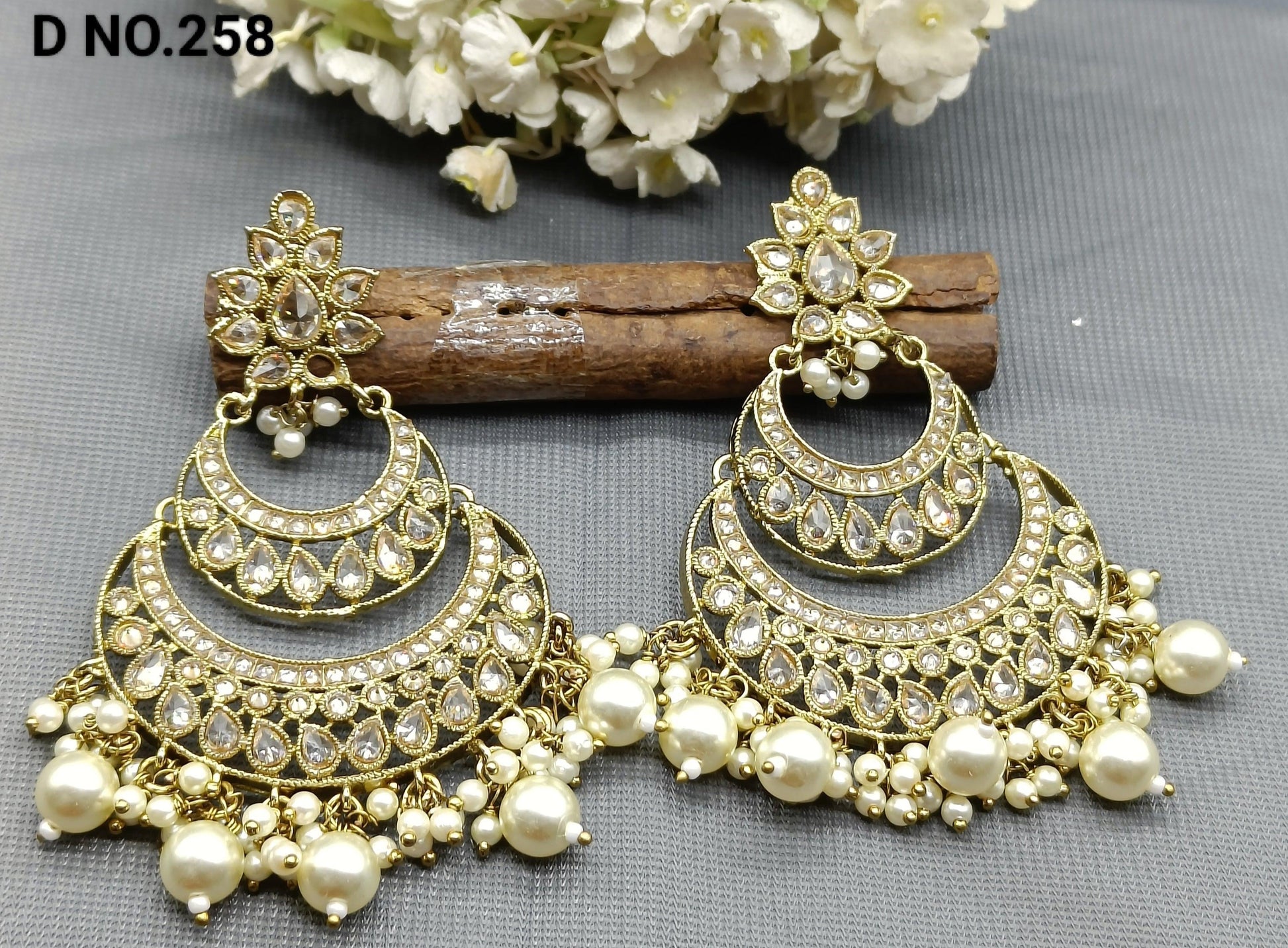 Polki Mehandi Earrings Sku  258 rchiecreation
