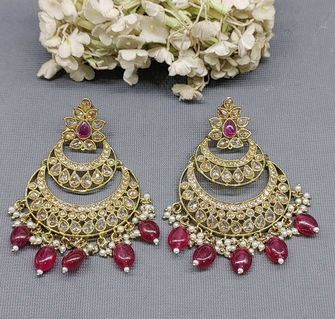 Polki Mehandi Earrings Sku  258 rchiecreation