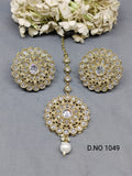 Polki Mehandi Earring & Tica Sku 1049 rchiecreation
