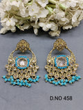Polki Mehandi Earring Sku 458 rchiecreation