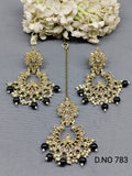 Polki Earring & Tica Mehndi Sku 783 A2 rchiecreation