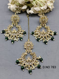 Polki Mehandi Earring & Tica Sku 783 rchiecreation