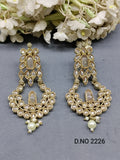 Polki Mehandi Earring Sku 2226 rchiecreation