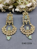 Polki Mehandi Earring Sku 2226 rchiecreation
