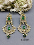 Polki Mehandi Earring Sku 2226 rchiecreation
