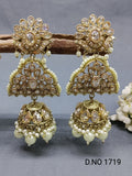Polki Earring Mehndi Sku 1719 rchiecreation