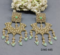 Polki Earring Mehndi Sku 445 rchiecreation