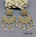 Polki Earring Mehndi Sku 445 rchiecreation