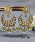 Polki Earring Mehndi Sku-456 rchiecreation