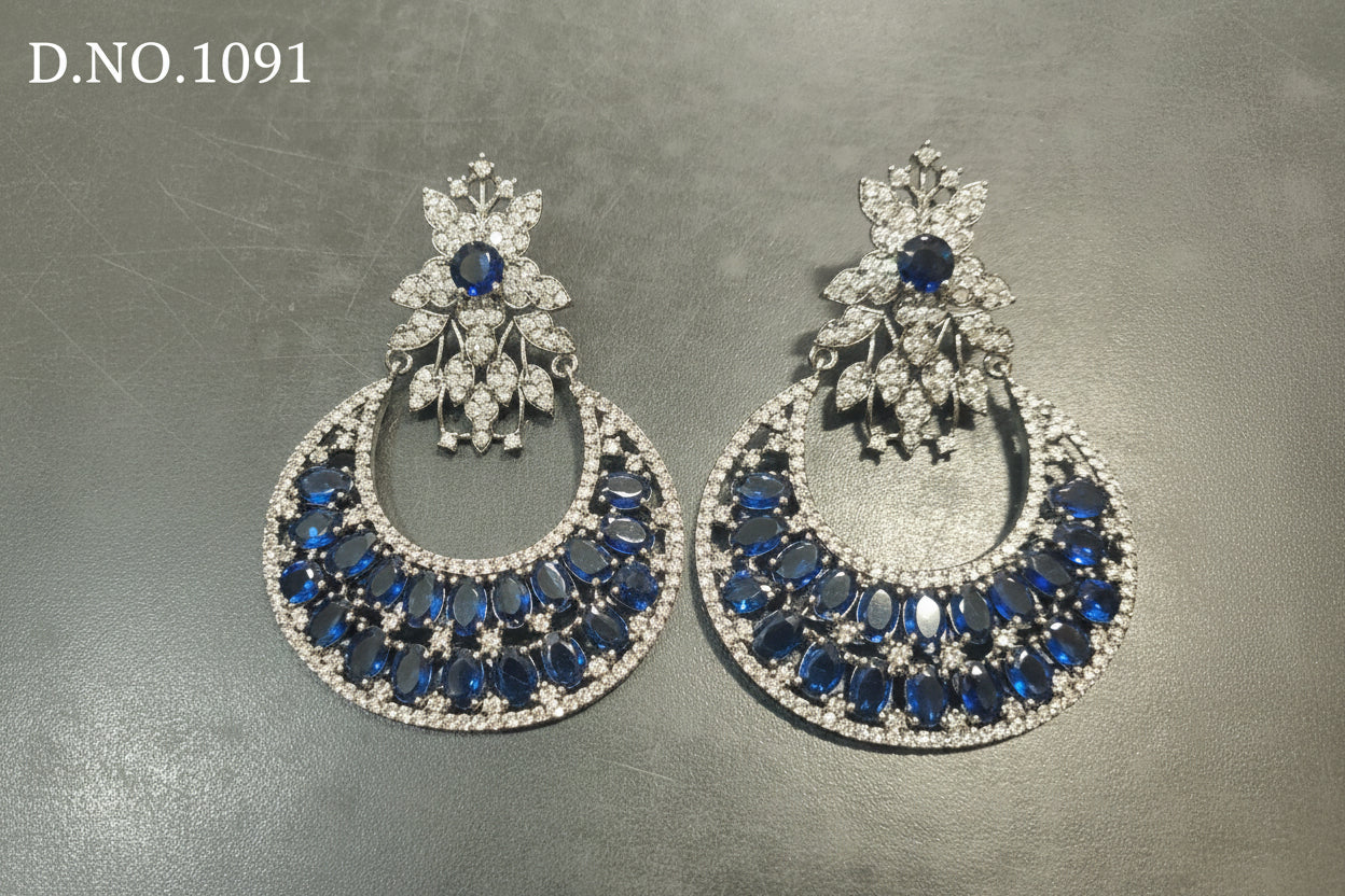 Victorian American Diamond Earing SKU-1091 C1 rchiecreation