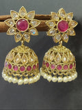 Polki Jhumki Mehndi Earring Sku-618 A4 rchiecreation