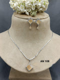 American Diamond Chain Pendant Set Sku- AN 108 D5 rchiecreation
