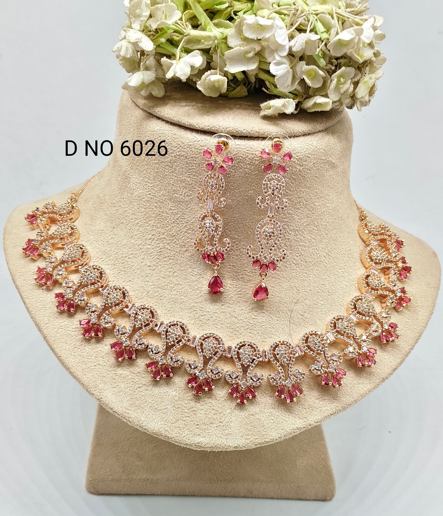 American Diamond Rose  Gold Sku 6026 C3 rchiecreation