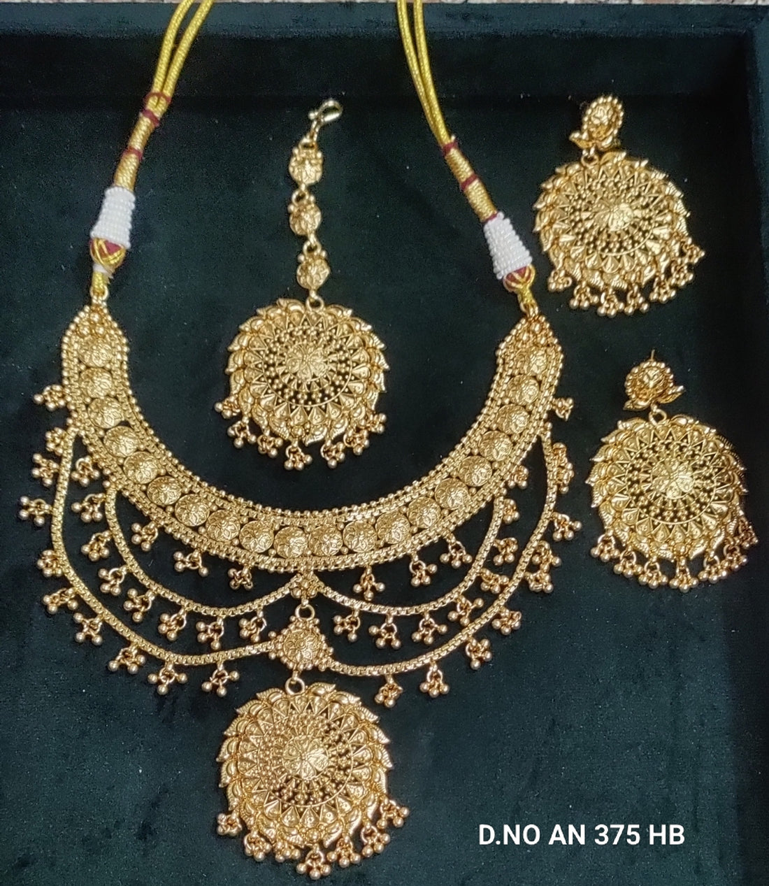Antique Golden Necklace SKU AN 375 HB sale