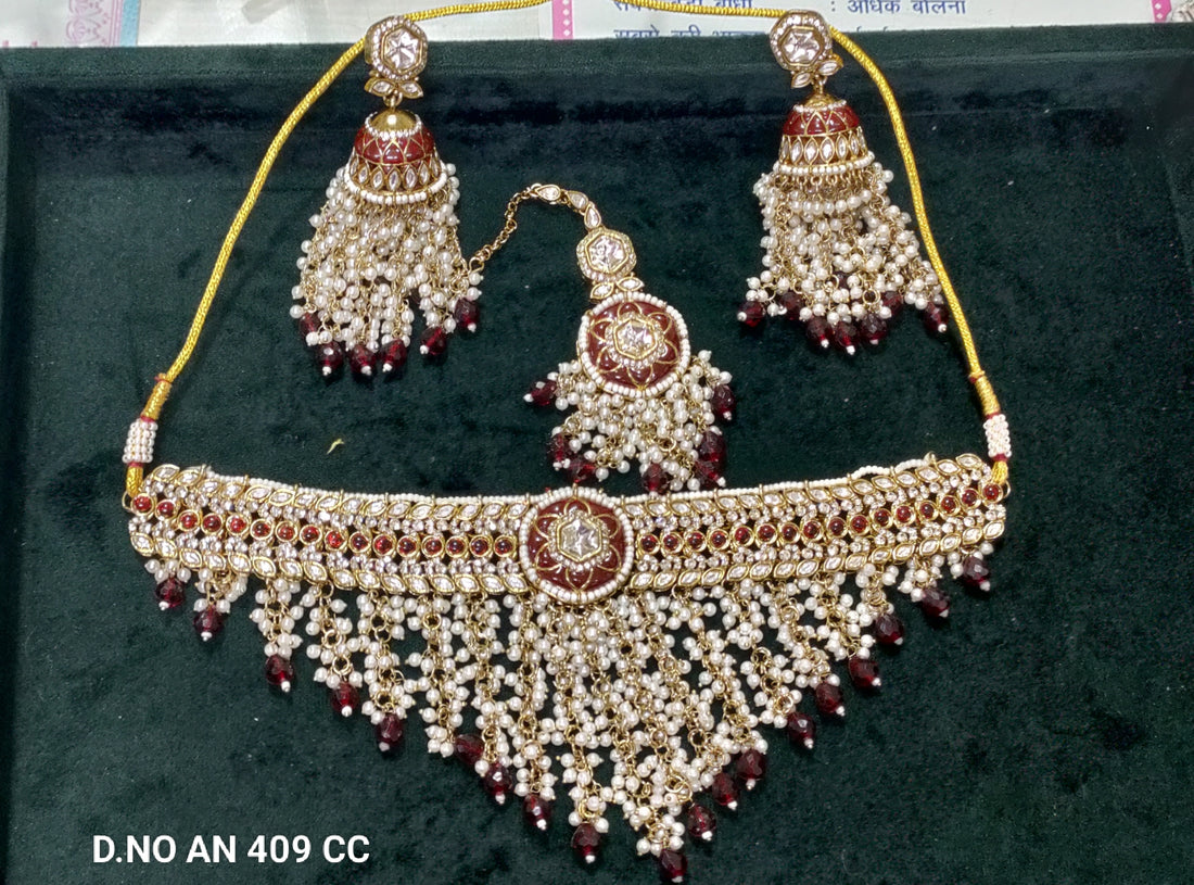 Semi bridal necklace set wholesale by Rchie