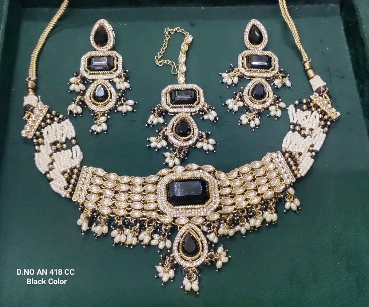 Kundan choker wedding wear necklace 