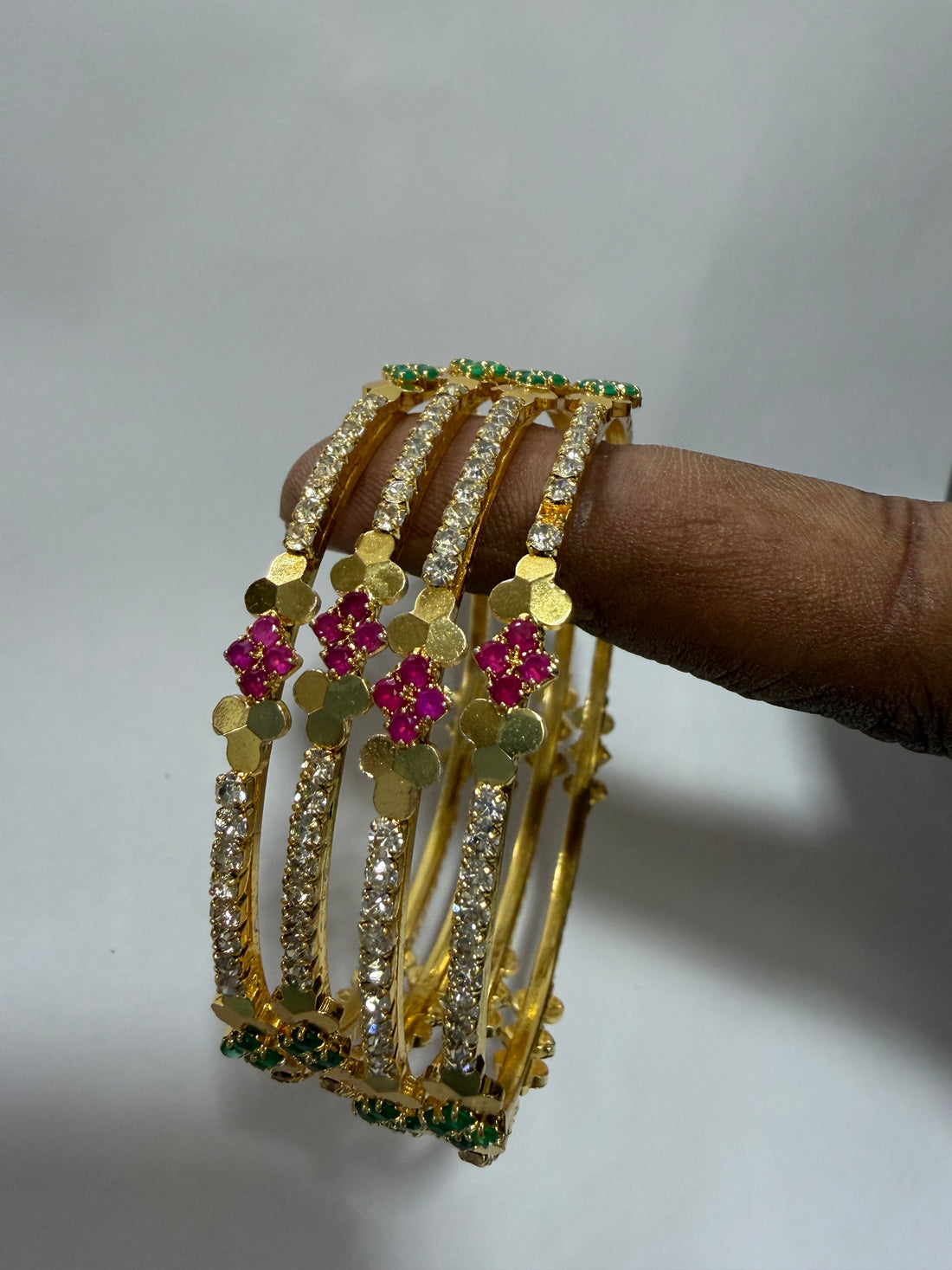 Golden Stone Bangles Sku- S.856