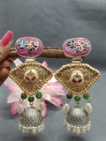 Kundan fusion Earrings Sku KE 040 AJ/ C1 rchiecreation