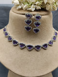 Rodium A.Diamond Necklace SKU-6373 rchiecreation
