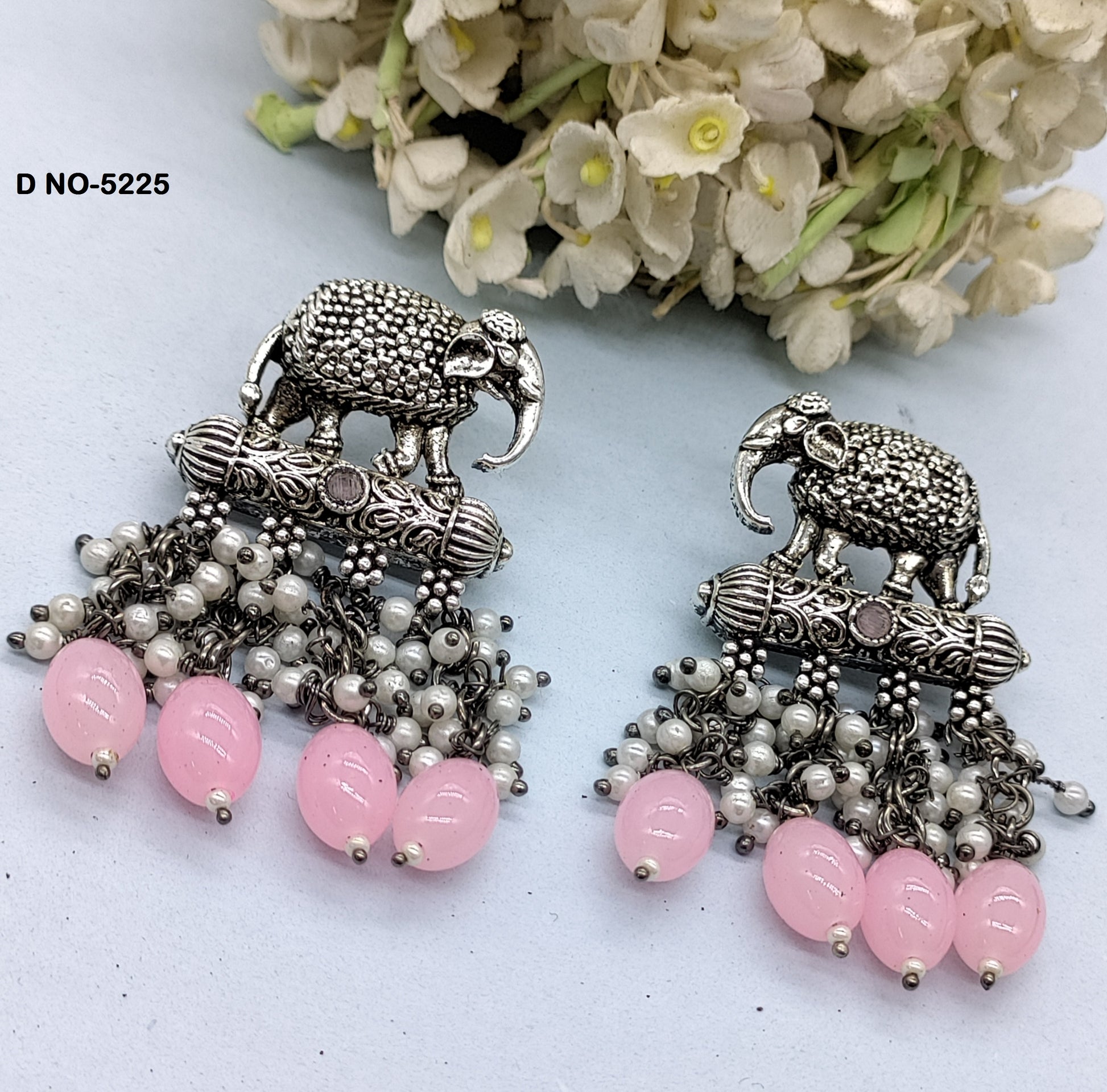 Victorian Polki Earrings Sku-5225 rchiecreation