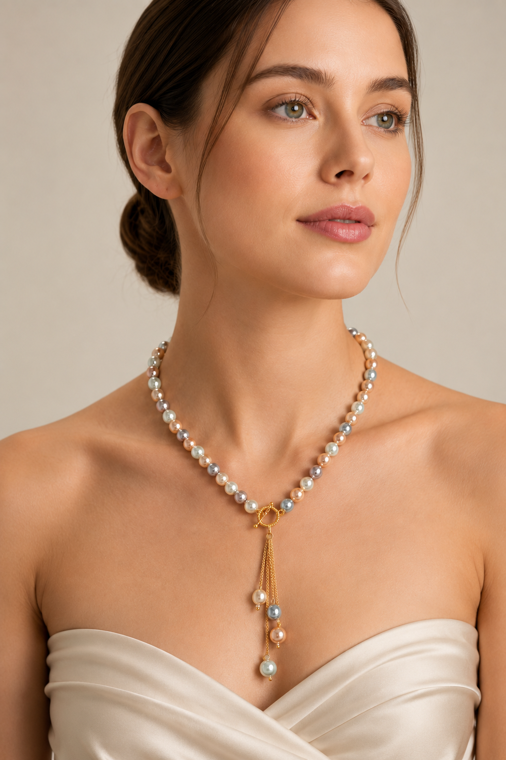 pearl necklace set by Rchie