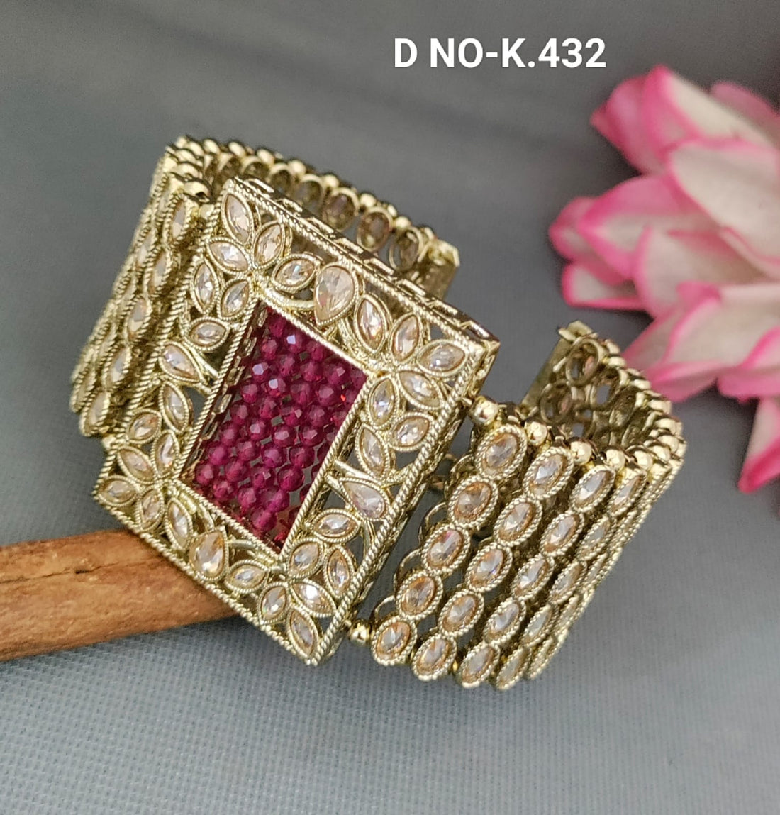 Polki Mehandi Kada Sku K.432