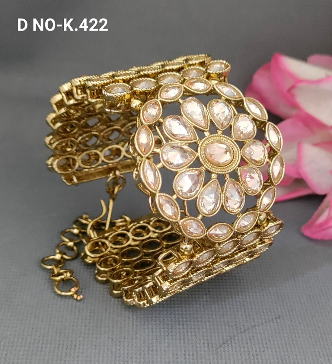 Polki Mehandi Kundan Kada Sku K 422