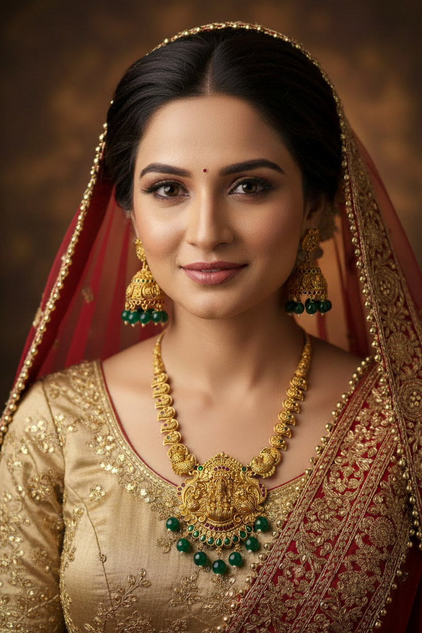 Antique Golden Temple Necklace SKU AN 304 SG /D-6
