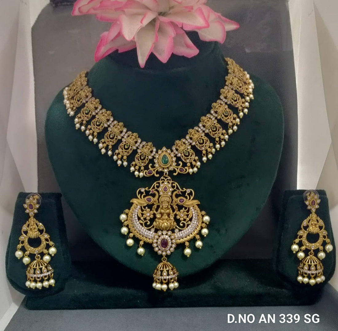 Antique Golden Necklace SKU AN 339 SG D-6