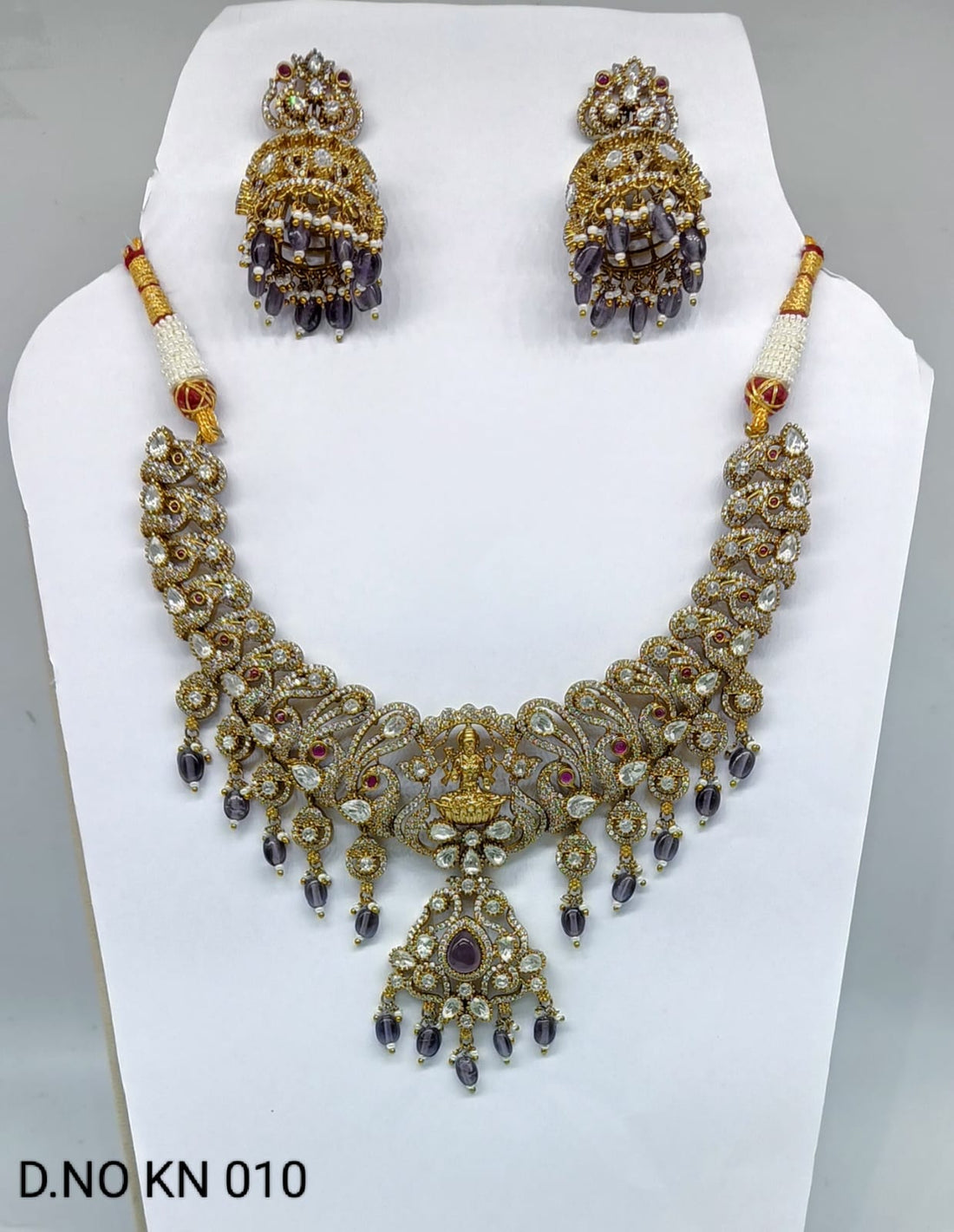 Moissanite kundan Necklace SKU-KN010 D-4