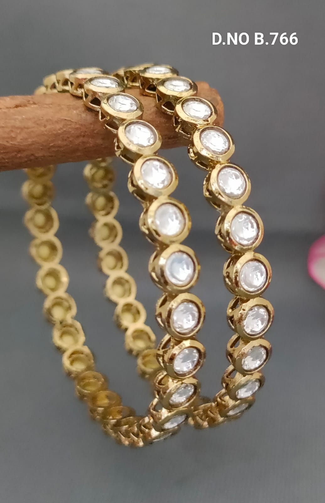 Polki Bangles Sku- B.766
