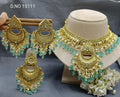 Antique Golden Panjabi Necklace Set Sku 15111 E4 - rchiecreation