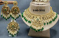 Antique Golden Panjabi Necklace Set Sku 15112 E4 - rchiecreation
