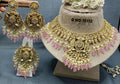 Antique Golden Panjabi Necklace Set Sku 15112 E4 - rchiecreation