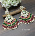 Beautiful Pachi Kundan Earrings Sku 2168 - rchiecreation