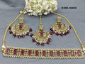 Beautiful Polki Mehendi Necklace Sku 6262 B1 - rchiecreation
