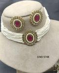 Choker Mehandi Necklace Set Sku 5748 B1 - rchiecreation