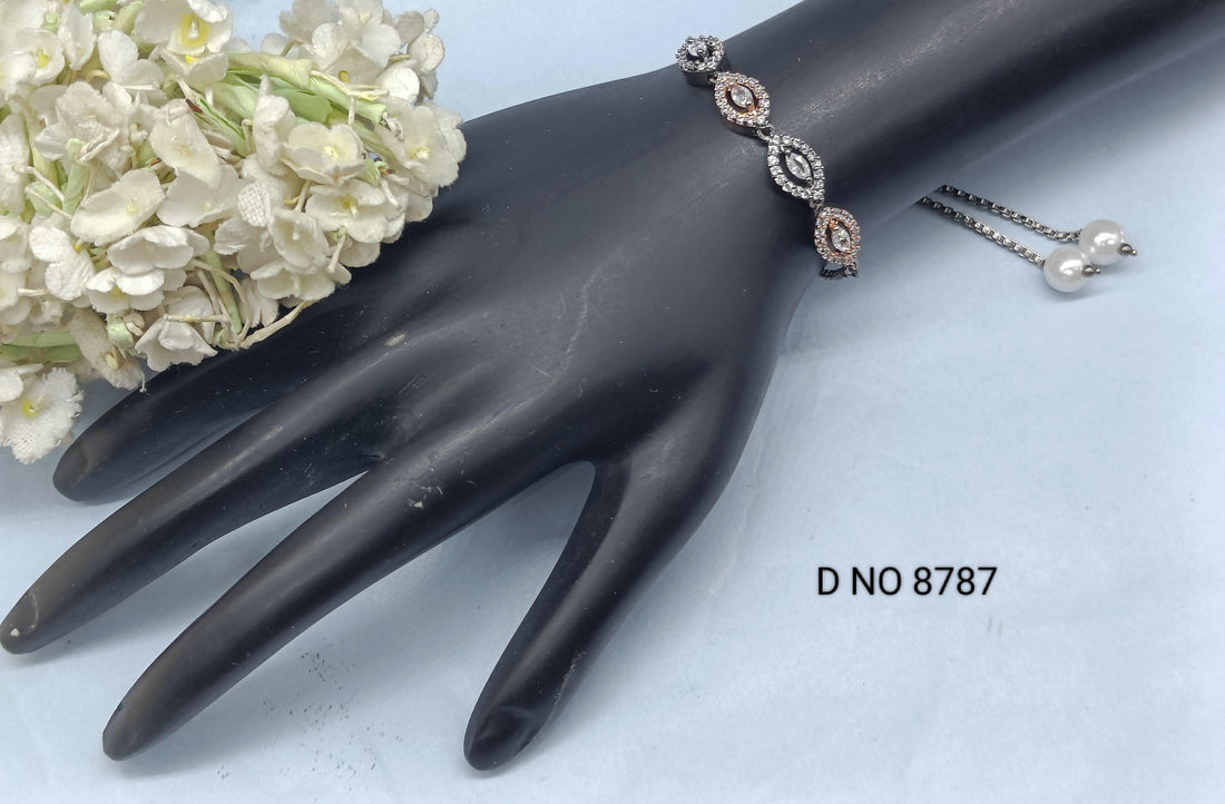 Cz Ad Bracelet Sku 8787 C4 - rchiecreation