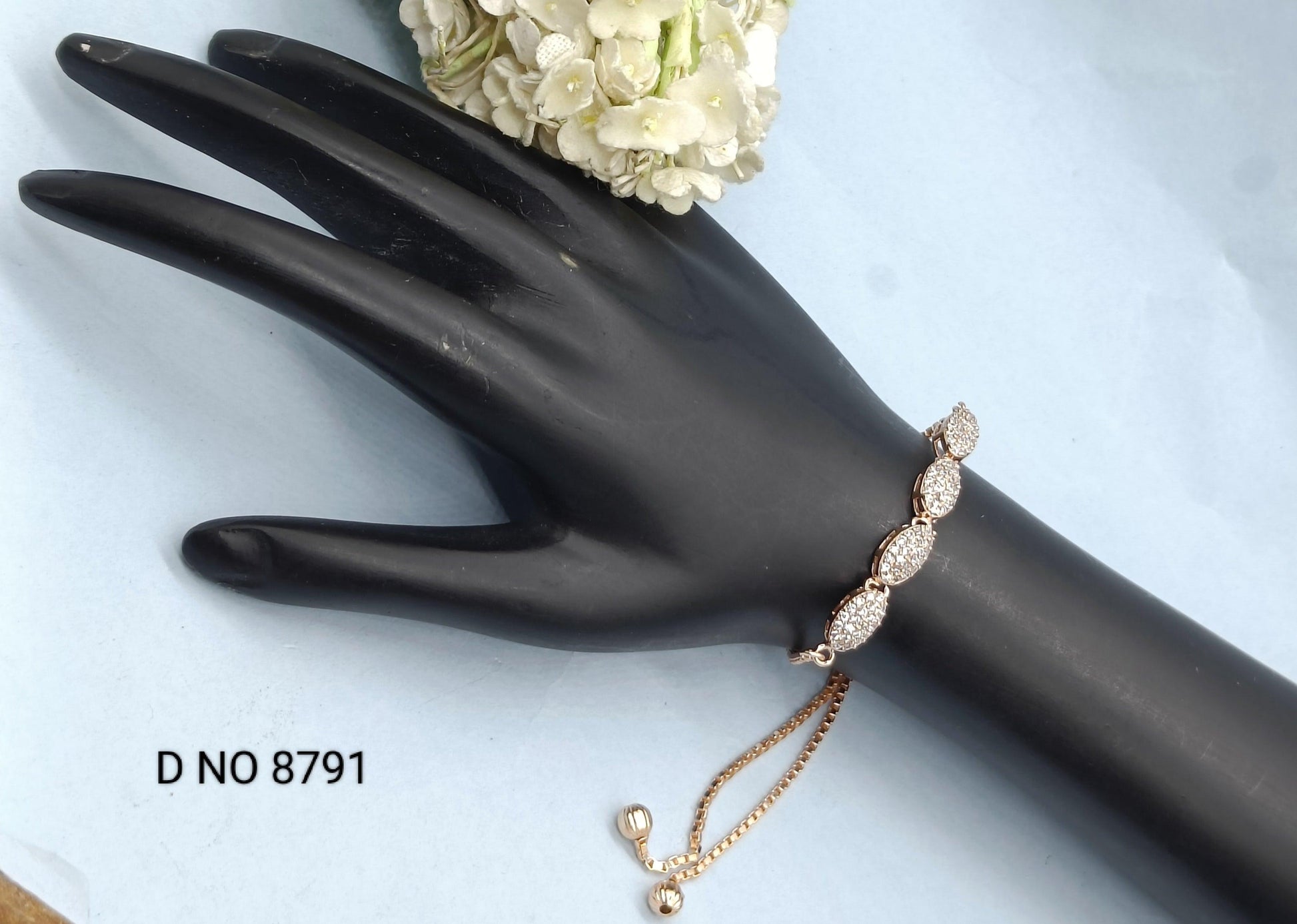 Cz Ad Bracelet Sku 8791 C4 - rchiecreation