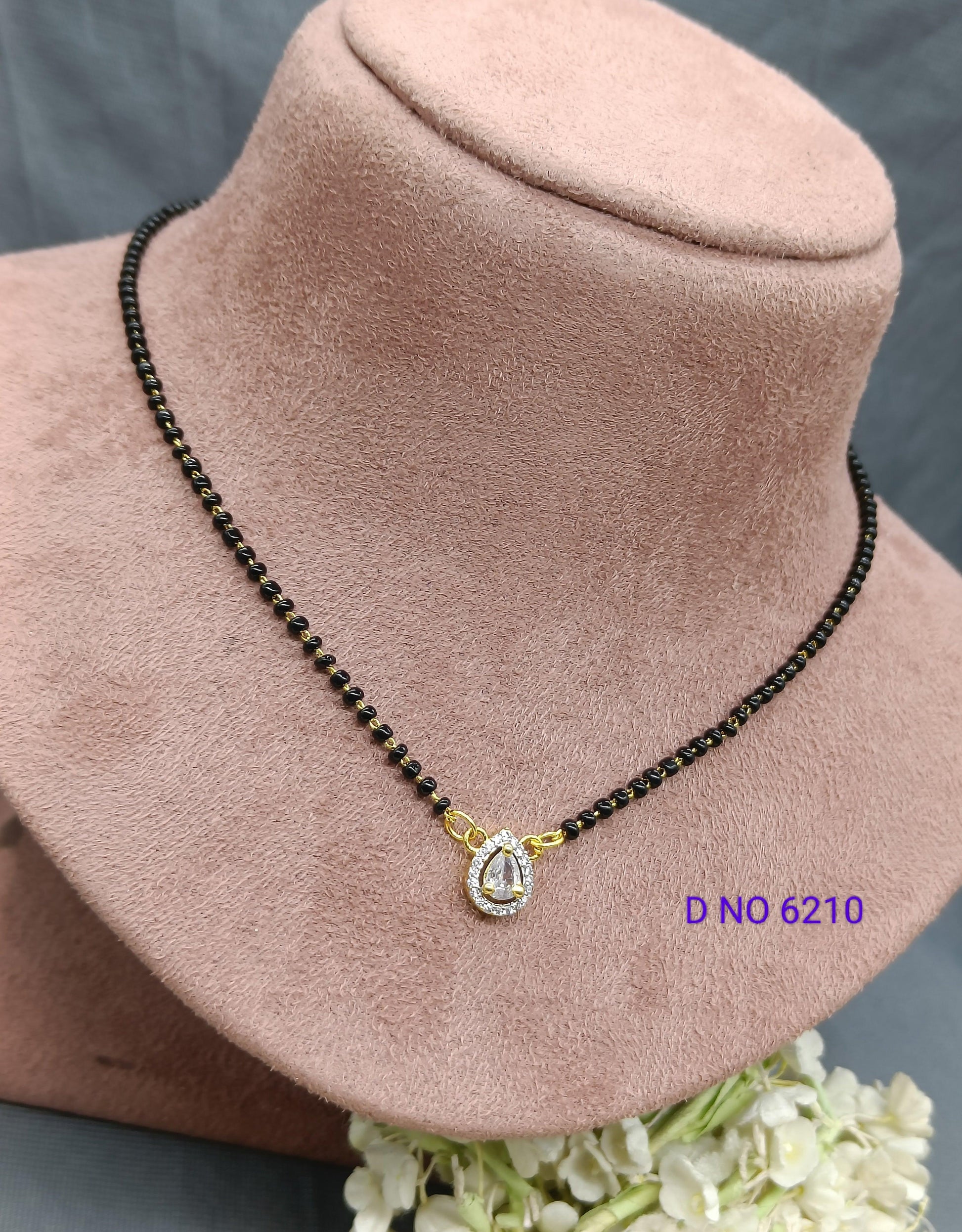 Cz Ad Mangalsutra Sku-6210 C4 - rchiecreation