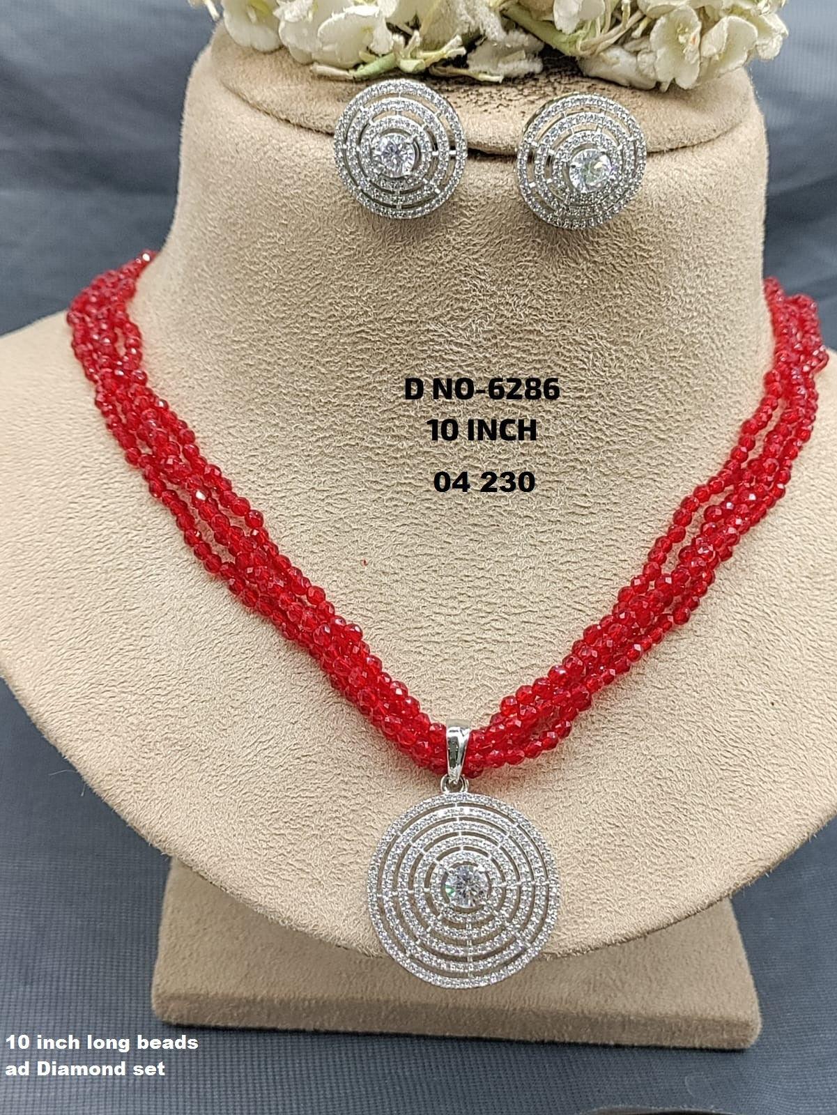 Cz Ad Monalisa Mala Long Necklace Sku 6286 D5 - rchiecreation