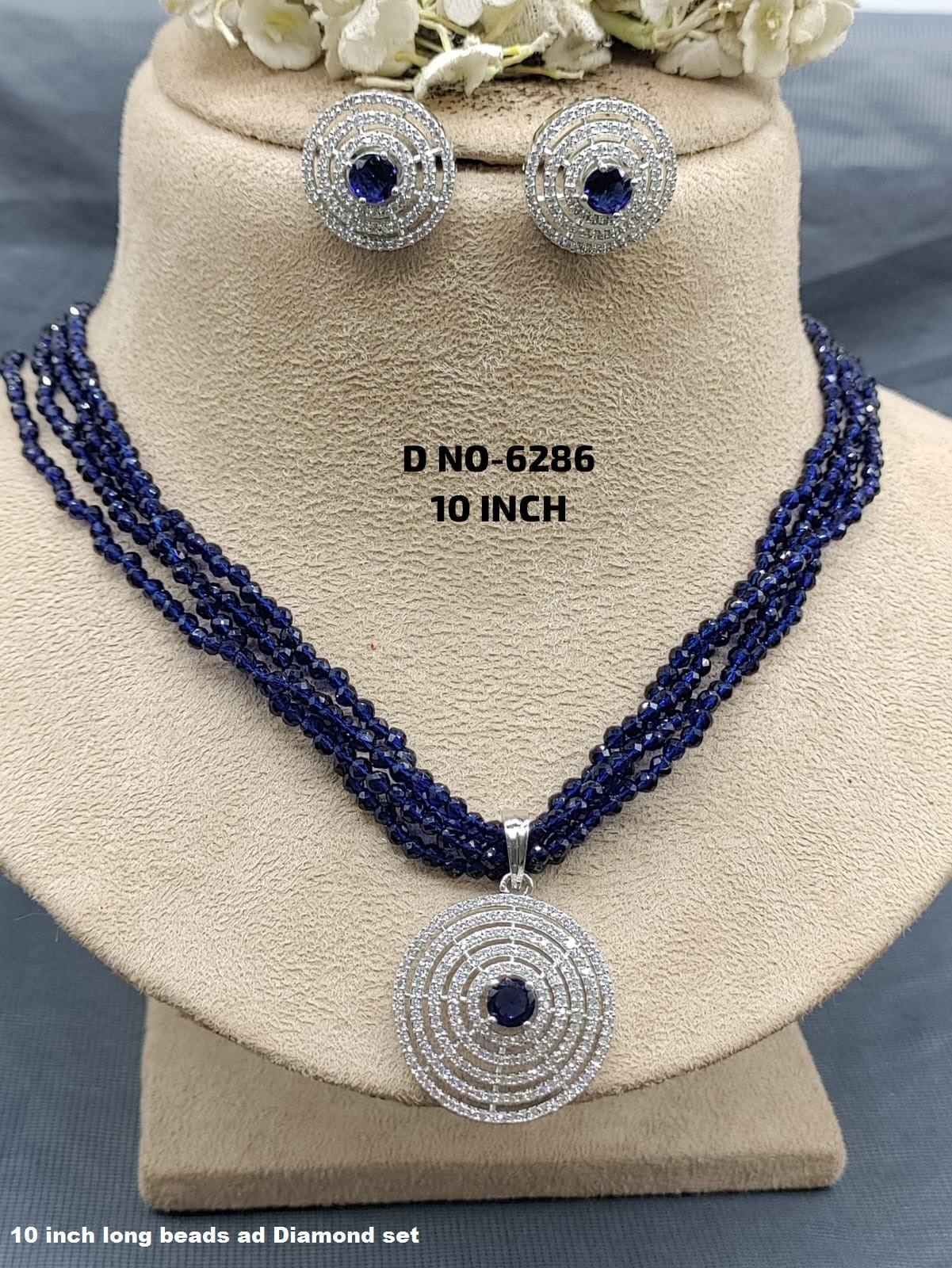 Cz Ad Monalisa Mala Long Necklace Sku 6286 D5 - rchiecreation
