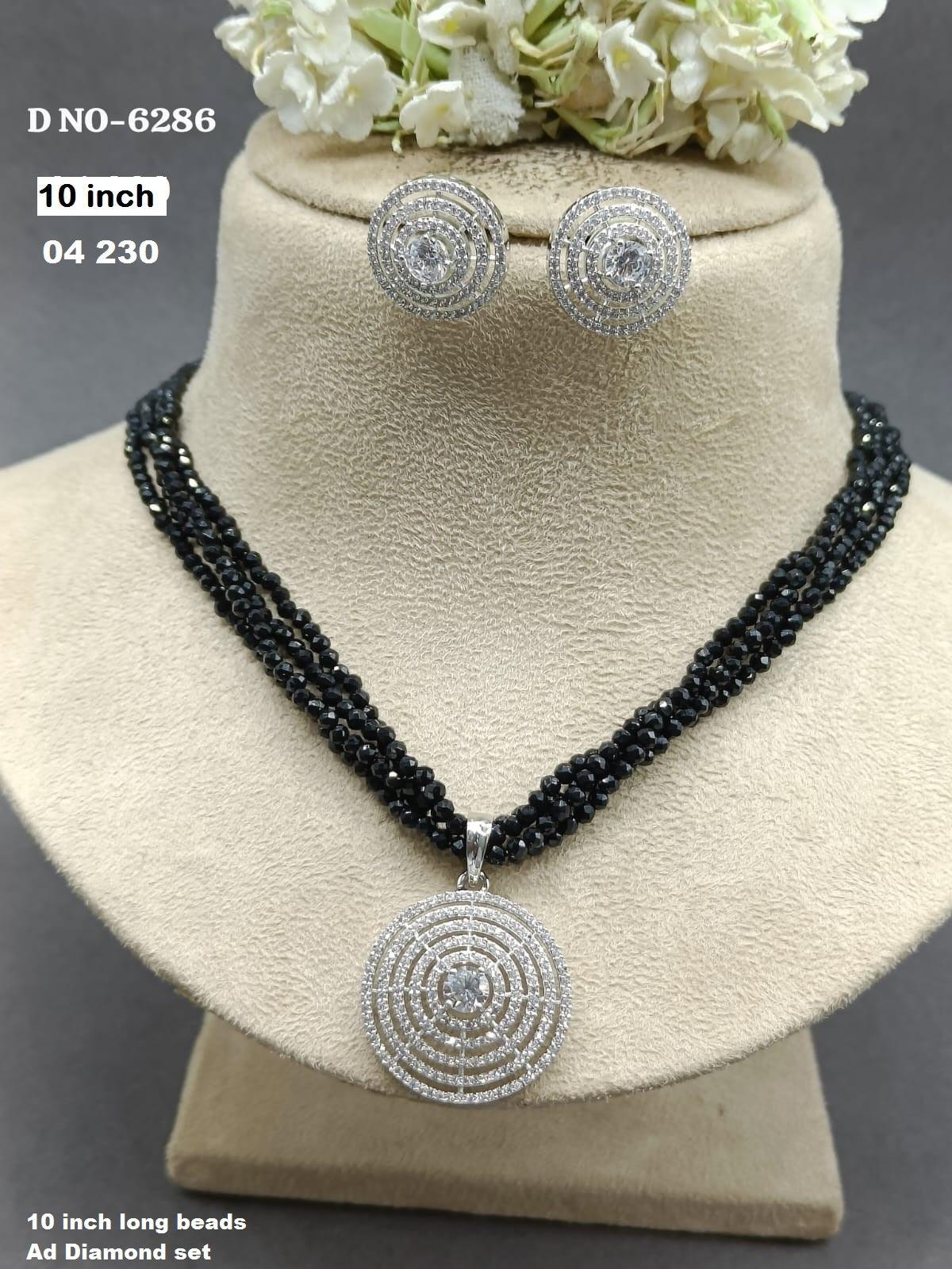 Cz Ad Monalisa Mala Long Necklace Sku 6286 D5 - rchiecreation