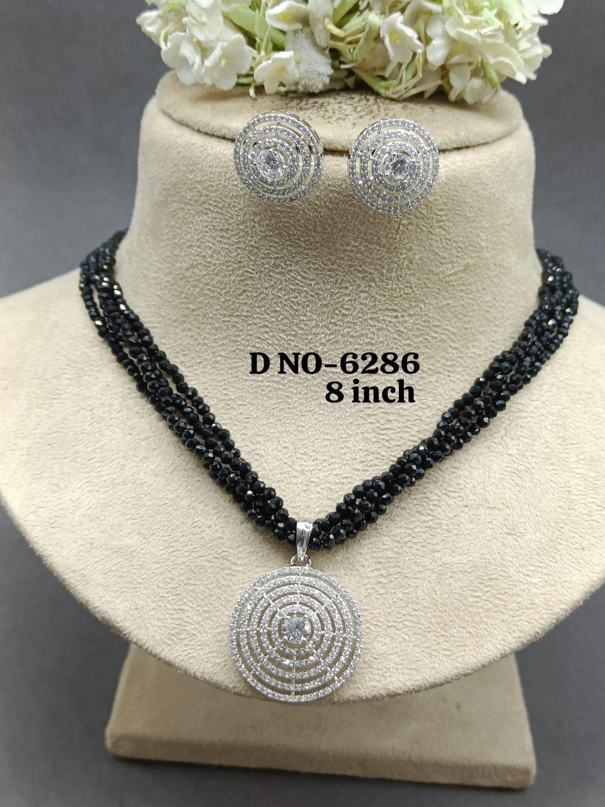 Cz Ad Monalisa Mala Long Necklace Sku 6286 D5 - rchiecreation