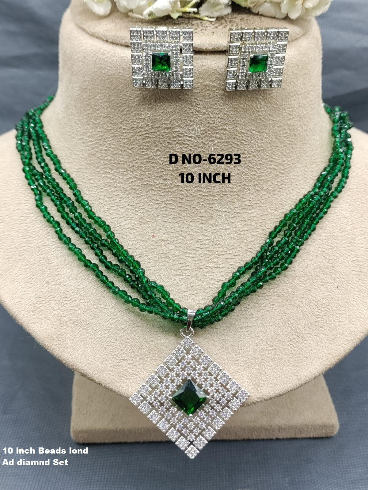 Cz Ad Monalisa Mala Long Necklace Sku-6293 D5 - rchiecreation