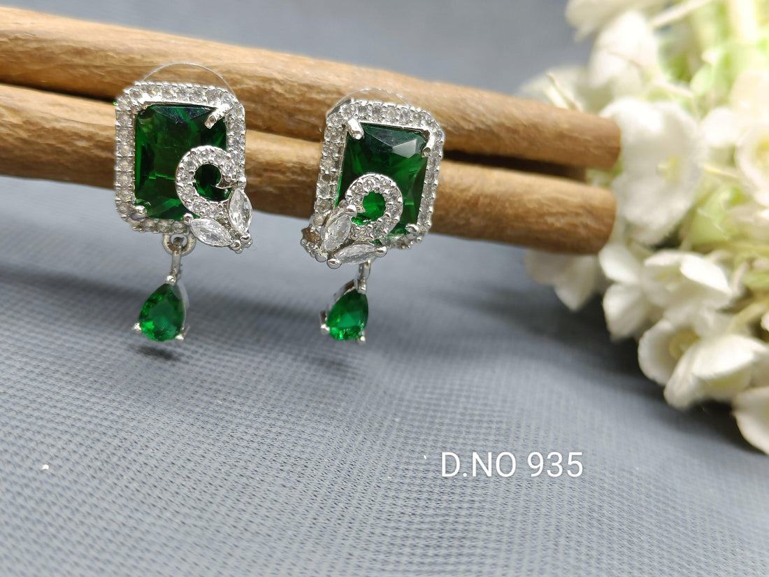 Cz Ad Tops And Stud Earring Radium Sku 935 C1 - rchiecreation