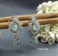 Cz Ad Tops And Stud Earring Rodium Sku 934 C1 - rchiecreation